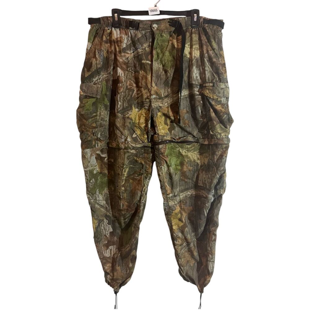 Remington Camo Convertible Cargo Pants Zip Off Shorts Realtree Timber Men's Sz L
